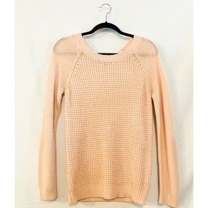 Pink Woven Sweater
